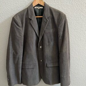 JACOBS  BY MARC JACOBS MEN DARK GRAY CORDUROY BLAZER SIZE LARGE